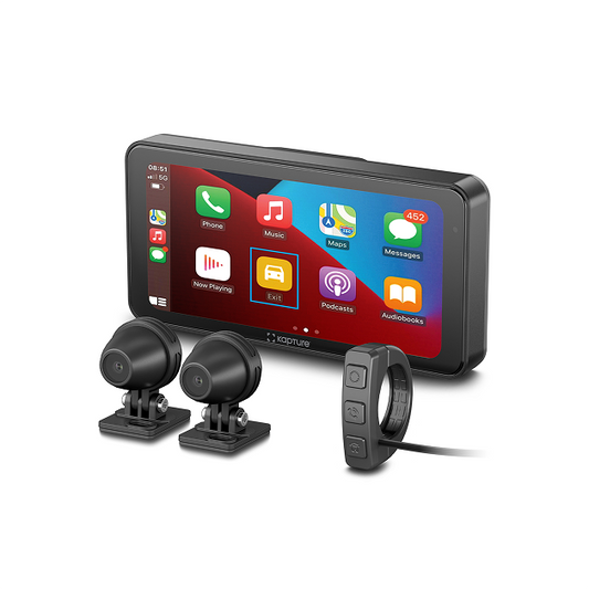 Motorbike Smart Monitor with front & rear Dash Camera