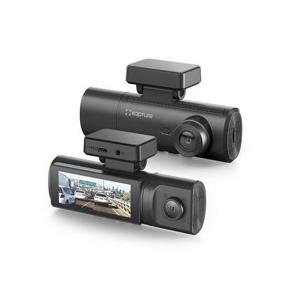 Dash Cam with front, rear & day/night cabin recording